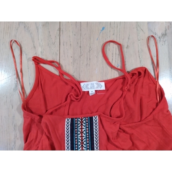 Pink Rose jersey knit dress with embroidered front - Picture 8 of 11